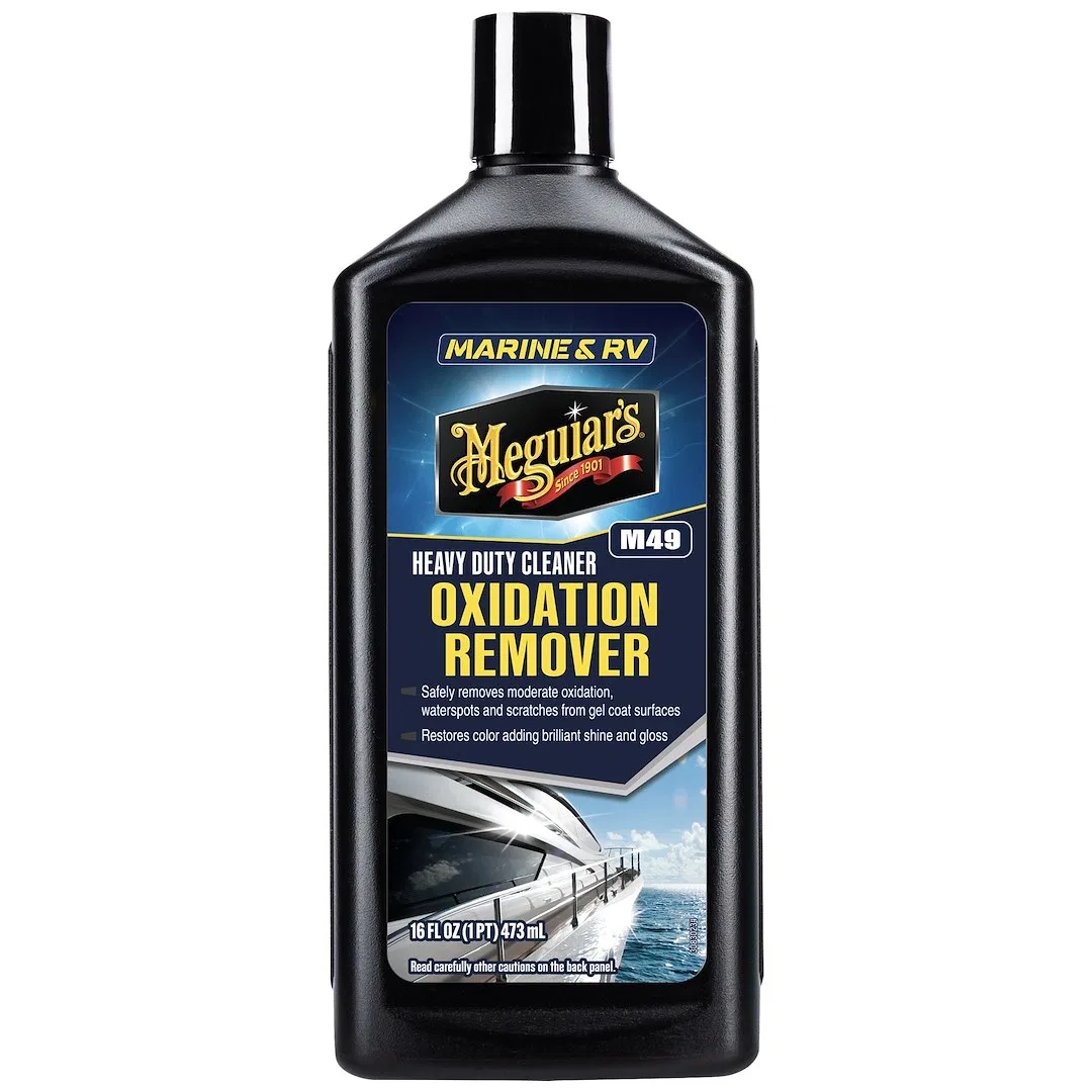 M4916 – MEGUIARS WAX Hull Cleaner, Use To Remove Moderate Oxidation/ Scratches/ Stains and Water Spots For Use On Fib...